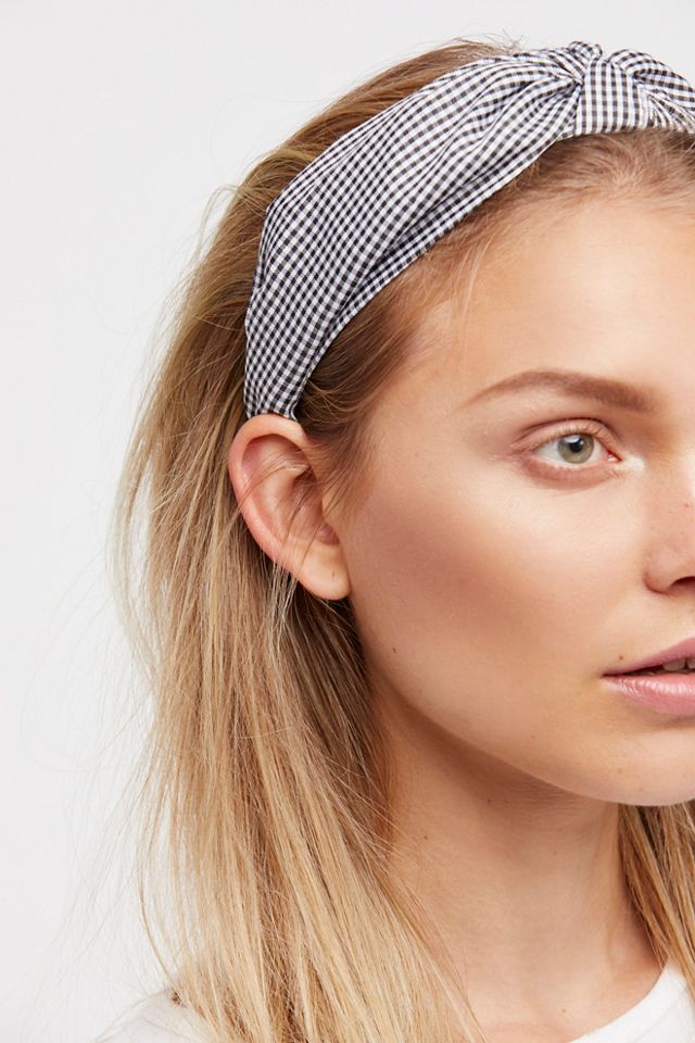 Gingham Knotted Headband