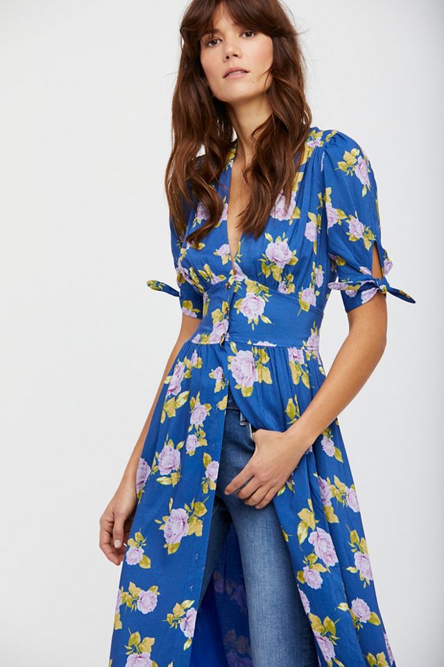 Free people love of my life midi outlet dress