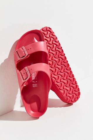 Coral rubber birkenstocks on sale