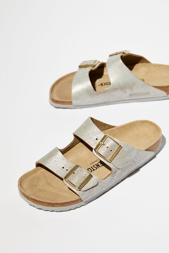 Arizona Washed Metallic Birkenstock Sandals | Free People UK