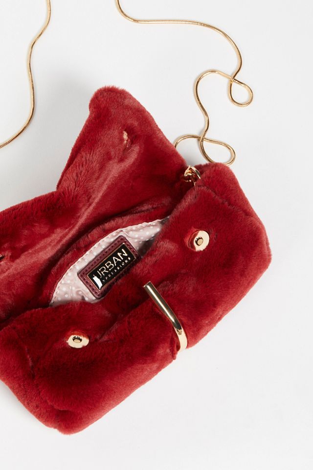 Faux Fur Baguette Crossbody #4