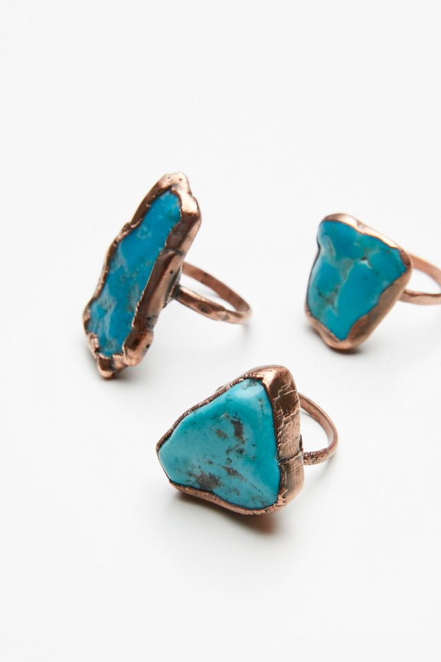 Turquoise Electroform Ring #4
