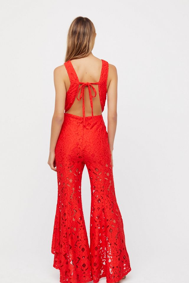 Free people hot sale lace jumpsuit