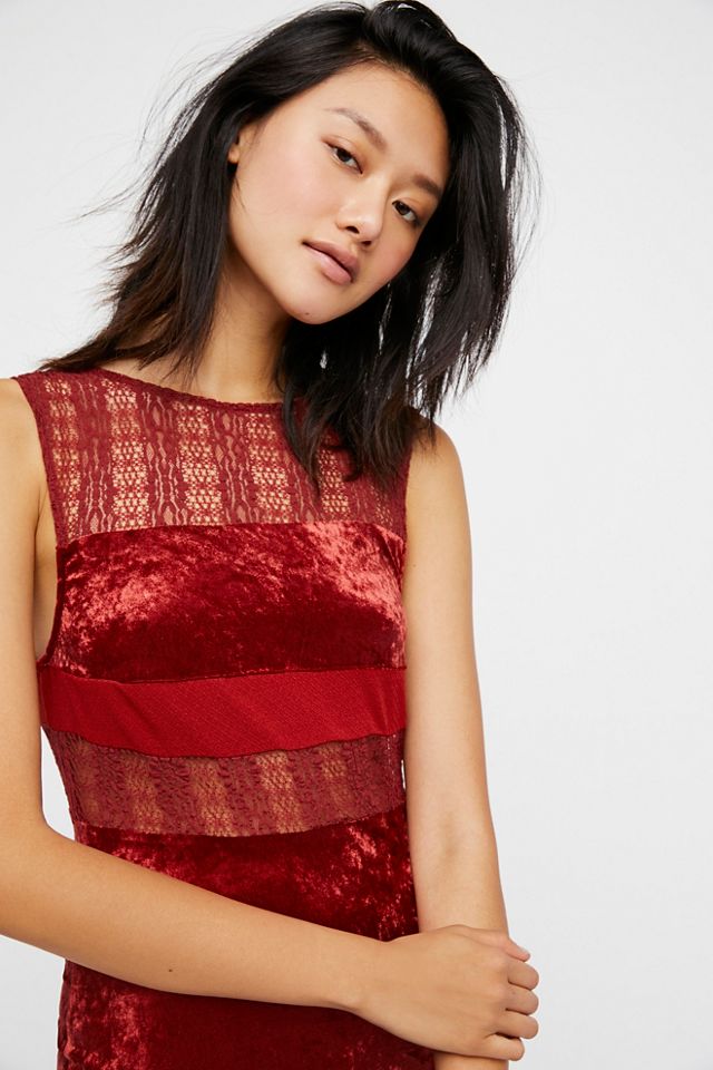 Keep In Line Velvet Midi Dress #3