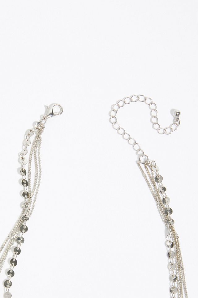 Delicate Tiered Stone Necklace #4