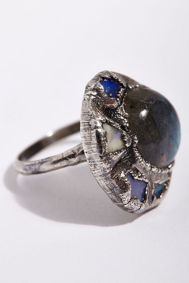 Seven Wonders Raw Stone Ring #1