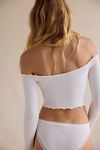 Textured Long Sleeve Crop