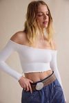 Textured Long Sleeve Crop
