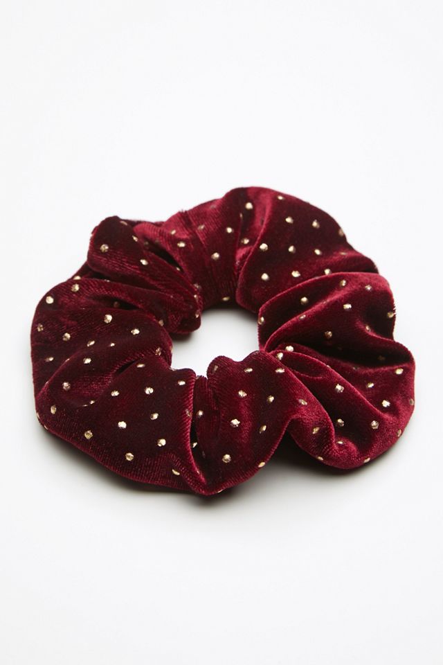Studded Velvet Scrunchie #1