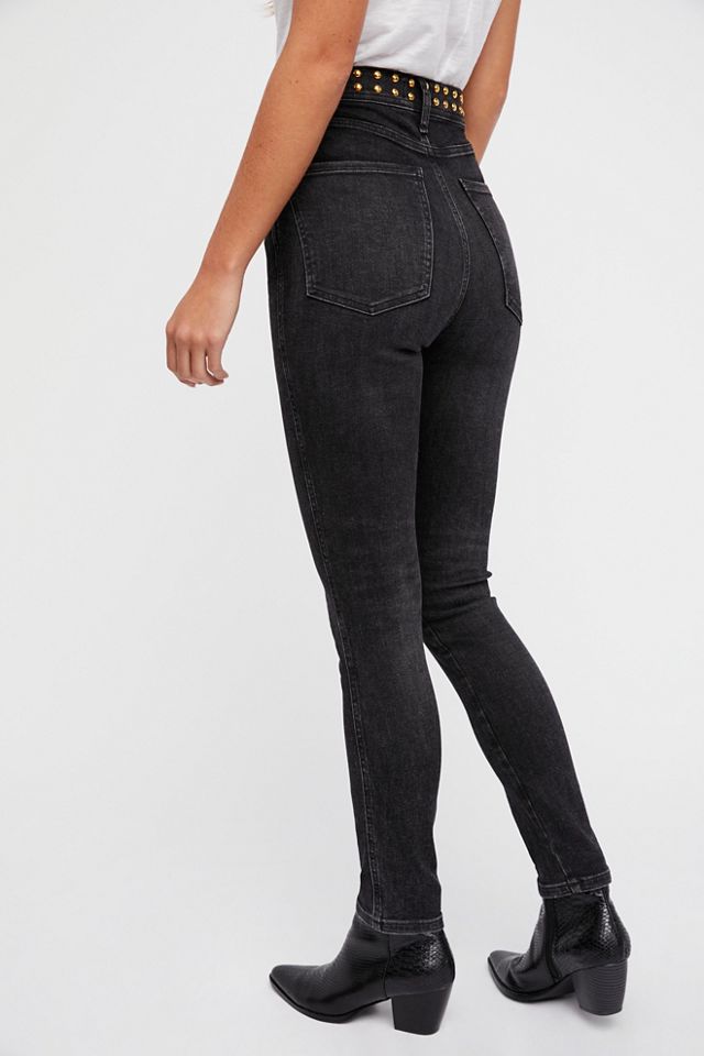 AGOLDE Roxanne Super High Rise Skinny Jeans Free People