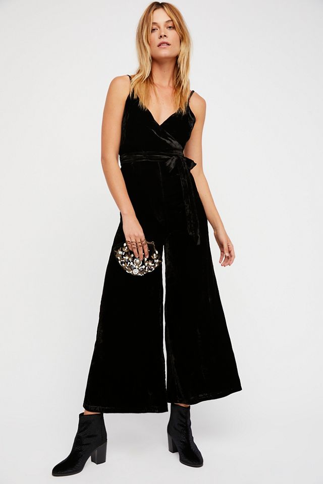 Free people cheap velvet jumpsuit