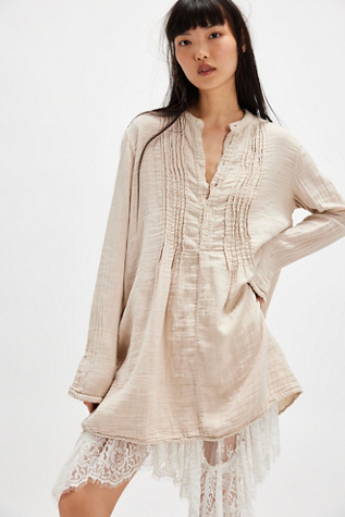 CP Shades Yoko Tunic at Free People in Femme Sand, Size: Medium