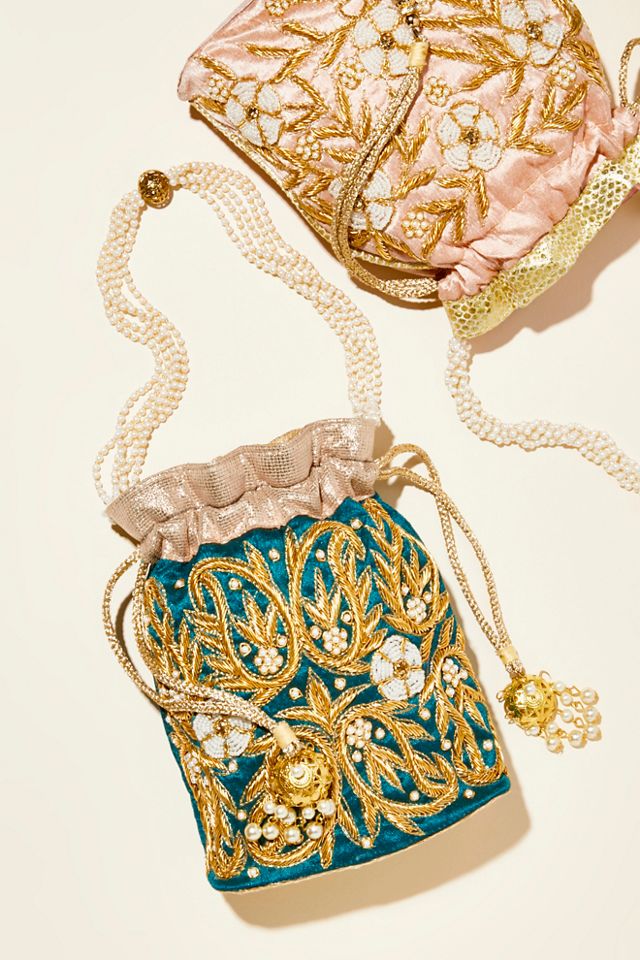 Bouquet Embellished Clutch