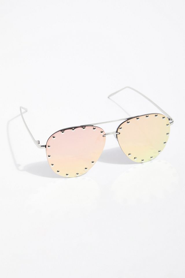 Star Struck Studded Aviator Sunglasses #1