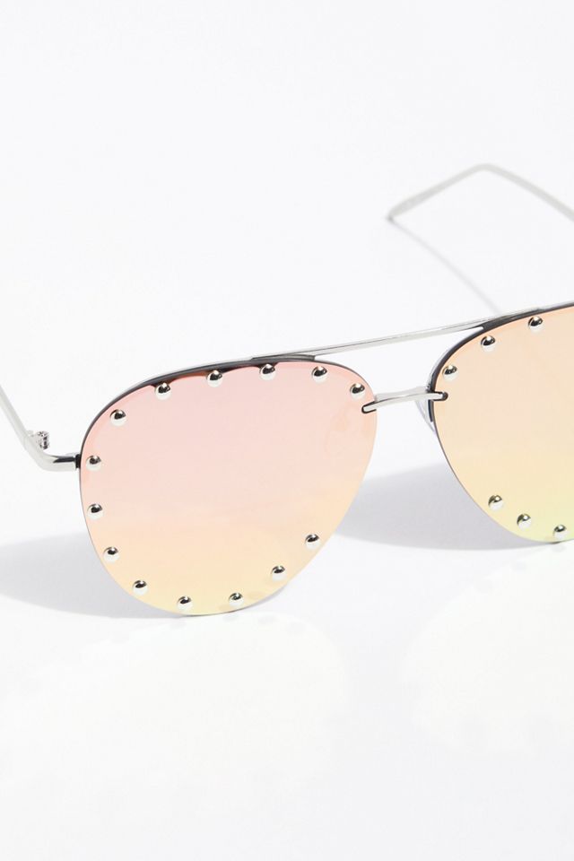 Star Struck Studded Aviator Sunglasses #2