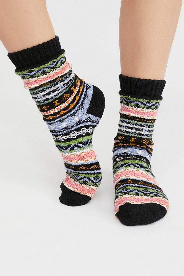 Bright Bloom Crew Sock #1