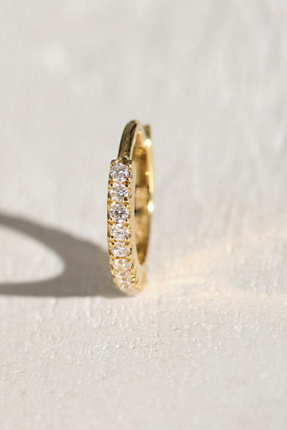 Maria Tash 6.5mm Diamond Eternity Hoop Earring