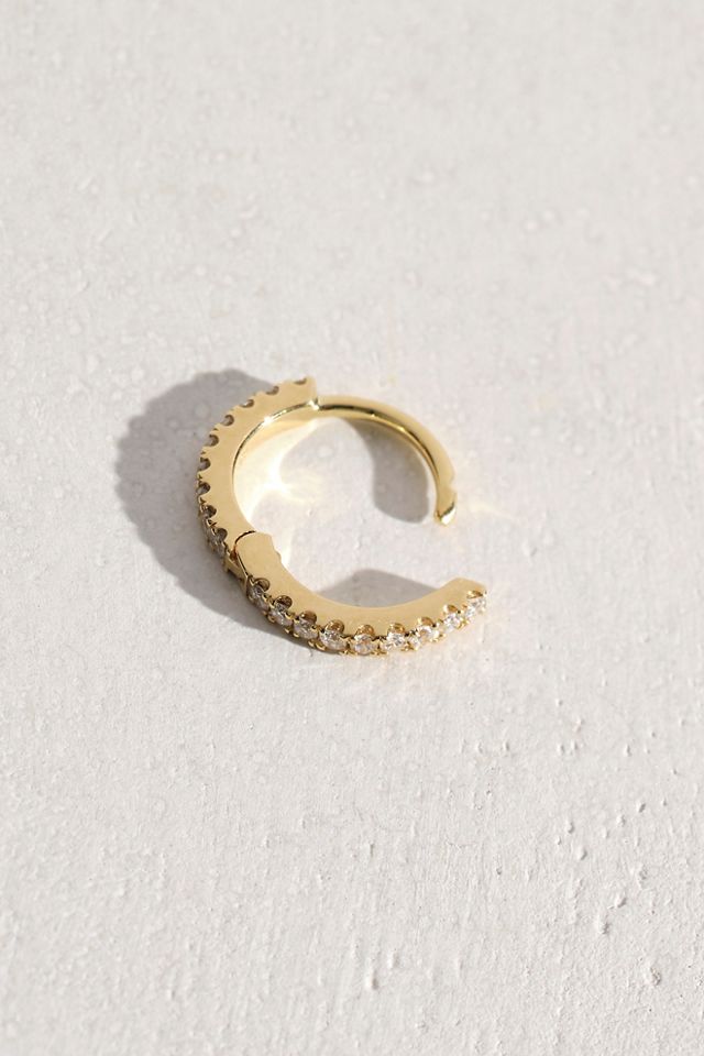 Maria Tash 6.5mm Diamond Eternity Hoop Earring #1