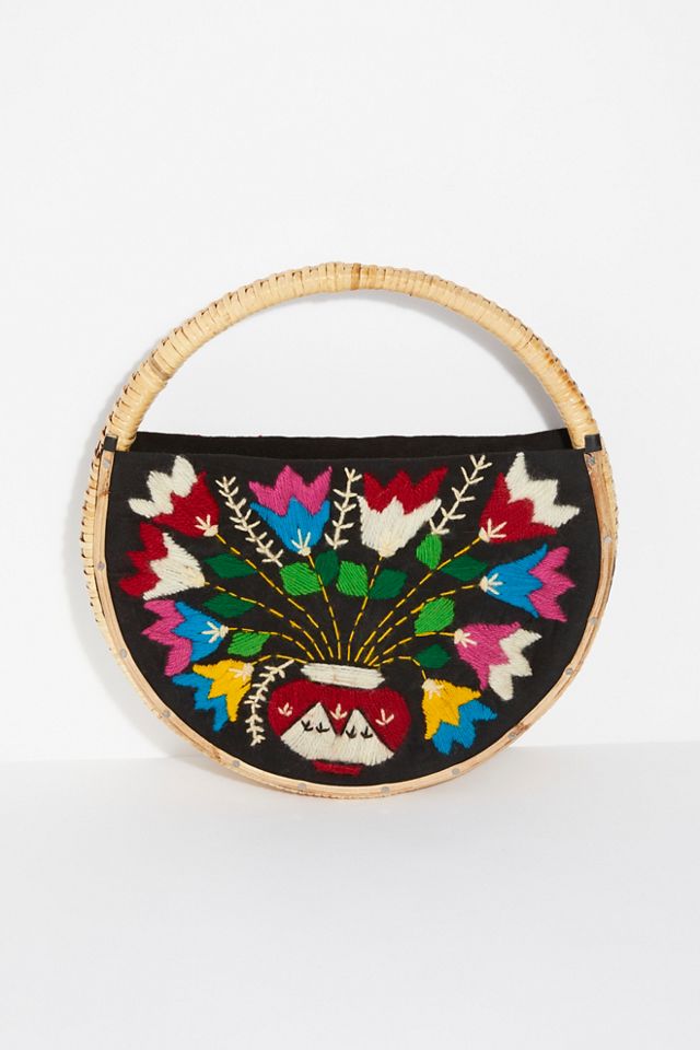 Wicker Circle Tote #3