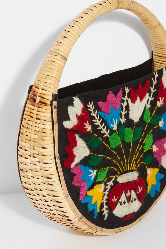 Wicker Circle Tote #4