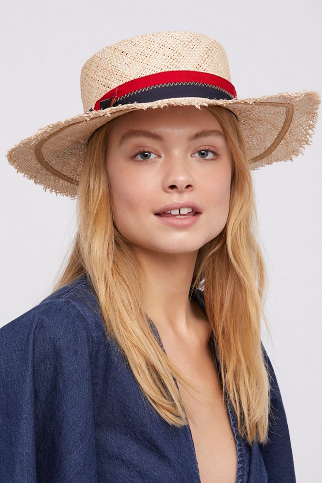 Lucky Stripe Straw Boater #2