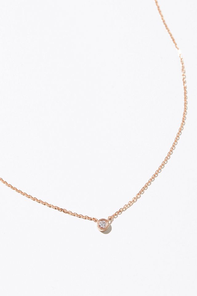 14k Tiny Diamond Necklace | Free People