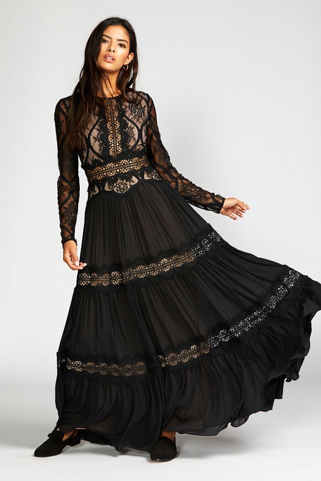 Free people lace outlet maxi dress