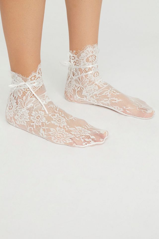 Margot Lace Crew Sock #1