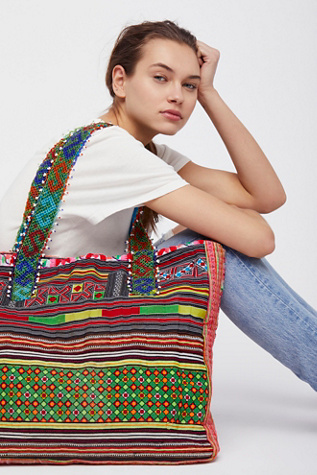 Technicolor Embellished Tote | Free People