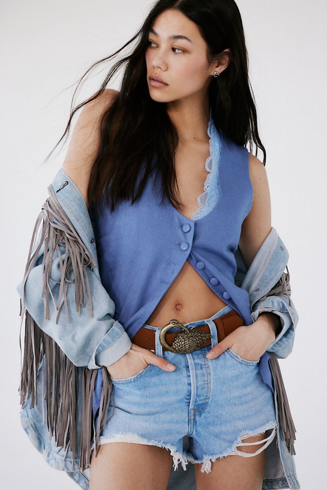 Free people levi shorts on sale