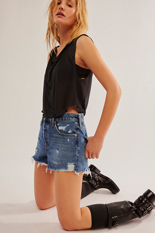 Levi’s 501 High-Rise Denim Shorts product page
