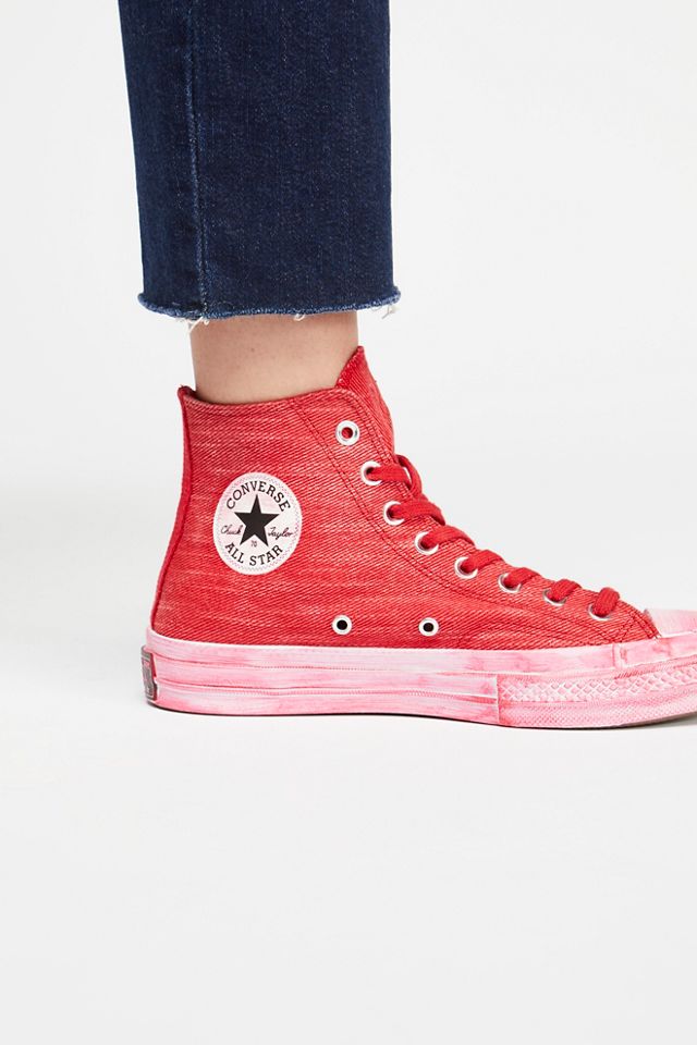 Distressed Hi Top Chuck Sneakers #2
