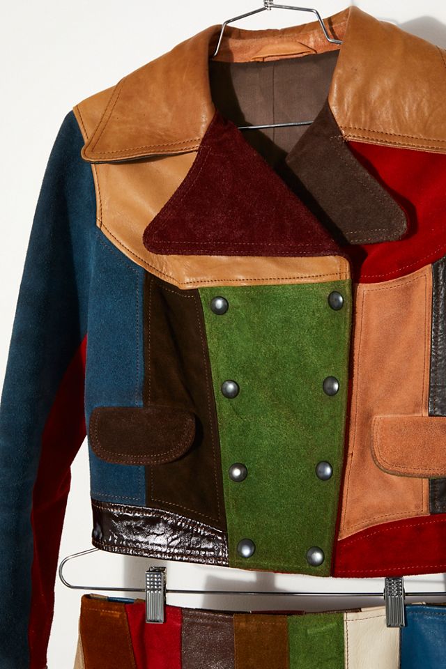 Vintage 1970s Patchwork Suede Set #7
