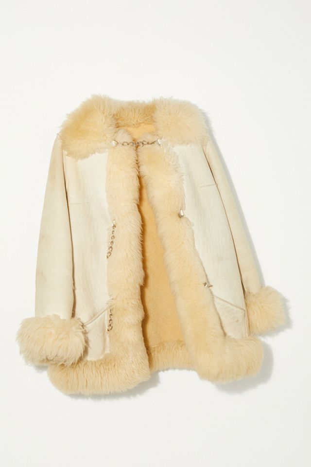 Vintage 1970s Suede and Shearling Coat