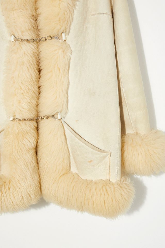 Vintage 1970s Suede and Shearling Coat #1