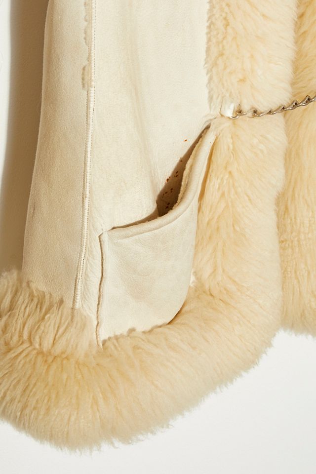 Vintage 1970s Suede and Shearling Coat #2