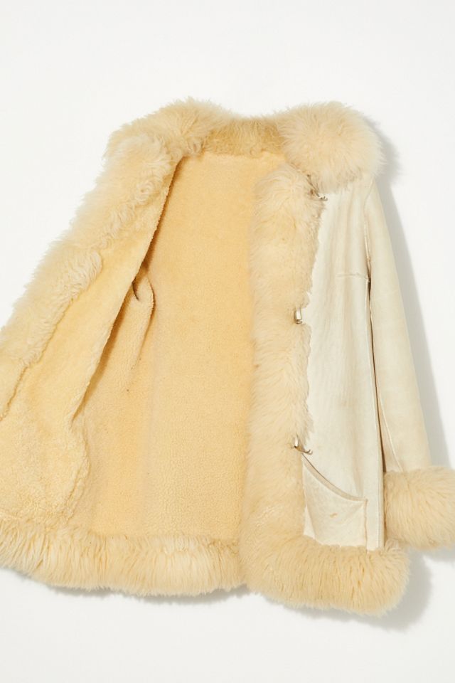 Vintage 1970s Suede and Shearling Coat #4