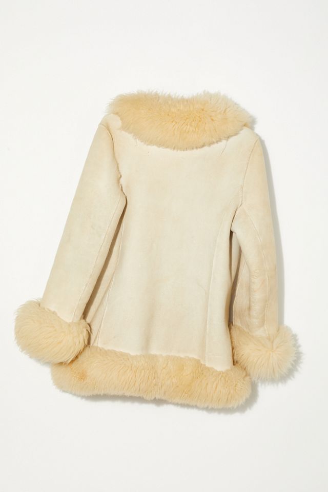 Vintage 1970s Suede and Shearling Coat #5