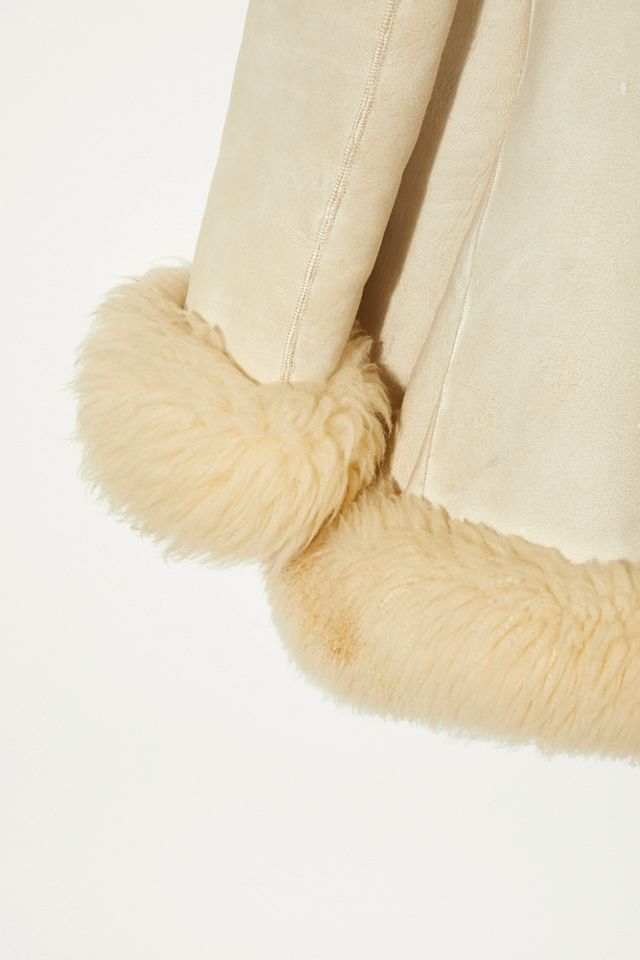 Vintage 1970s Suede and Shearling Coat #6