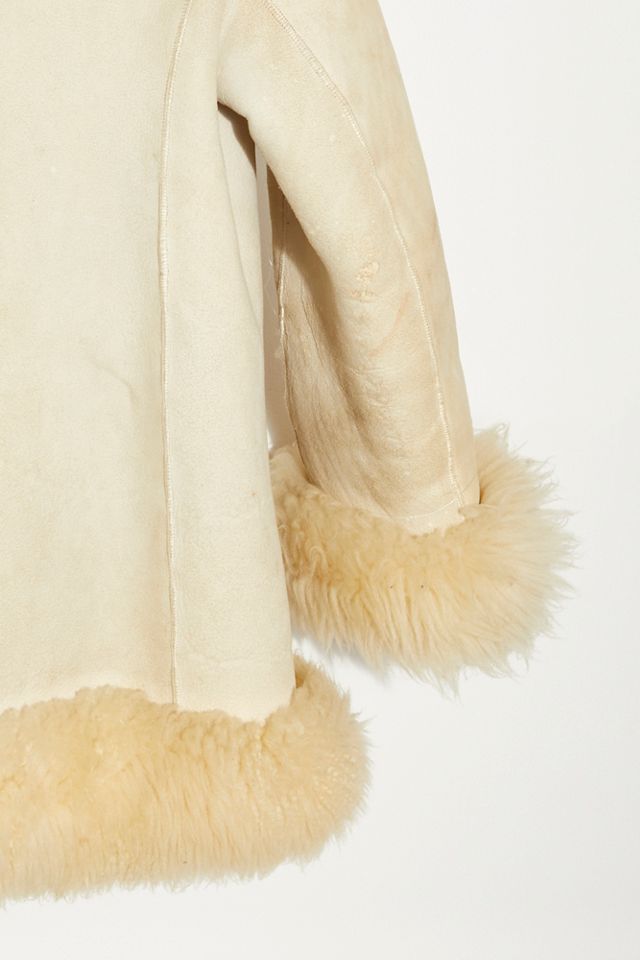 Vintage 1970s Suede and Shearling Coat #7