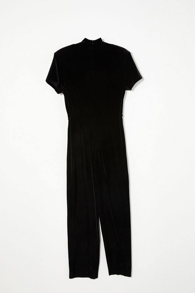 1980s Silky Silver Jumpsuit with Sash Belt