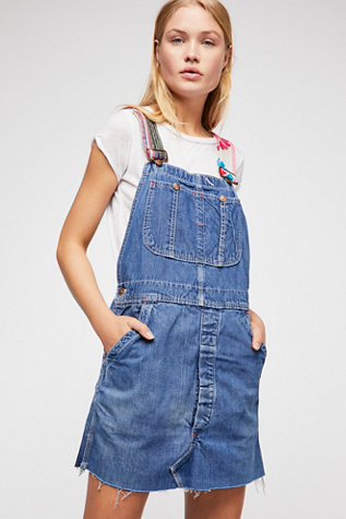 Tricia Fix Reworked Denim Overalls | Free People