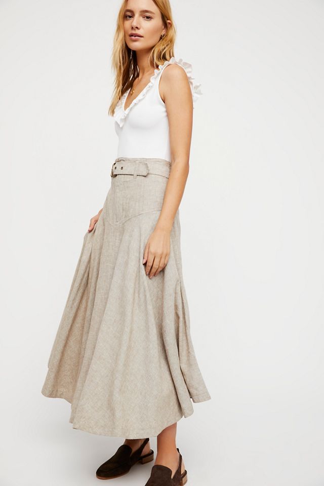 Free people midi outlet skirt