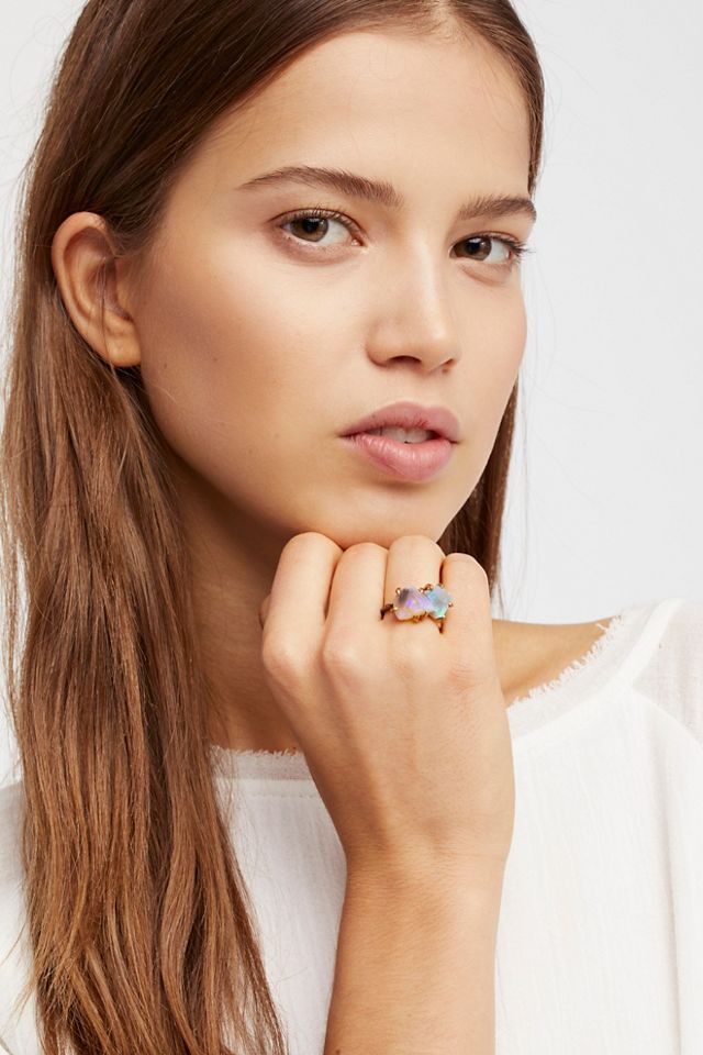 Australian Opal Stacked Ring #3