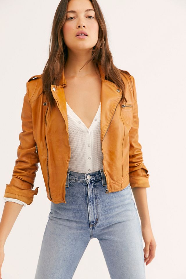 Josey Moto Leather Jacket | Free People UK