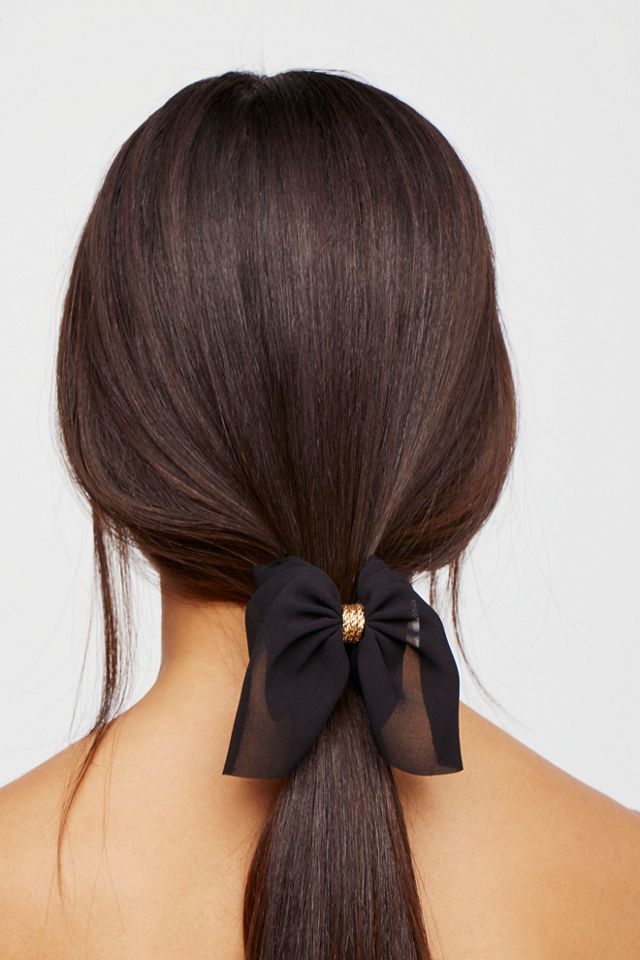 Chiffon Bow Hair Claw #1