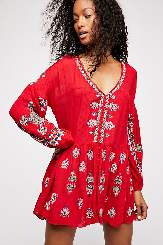 The Arianna Embroidered Tunic | Free People