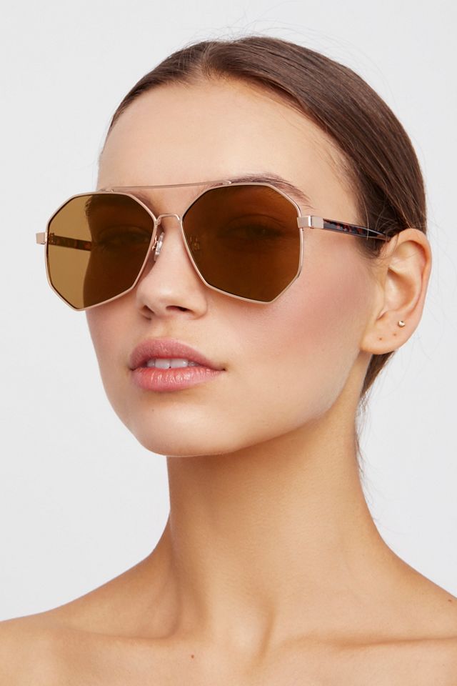 Right Angle Aviator Sunglasses