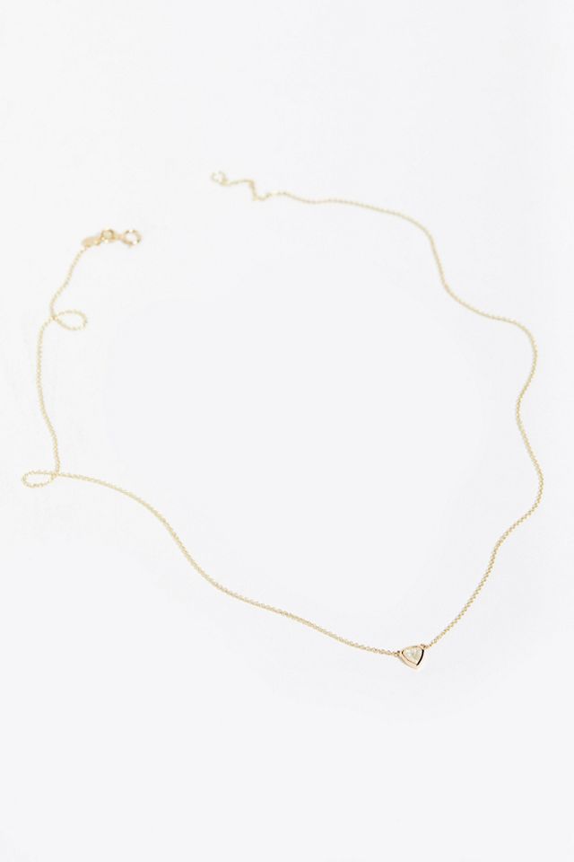 Collier plaqué or avec diamant #1