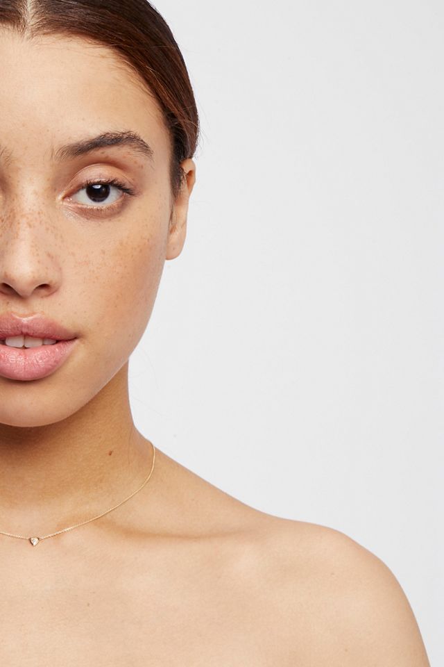 Collier plaqué or avec diamant #3